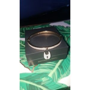 MICHAEL KORS Gold Pave Lock Bangle